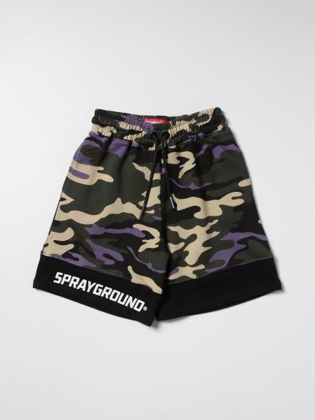 Sprayground: Purple camo shorts