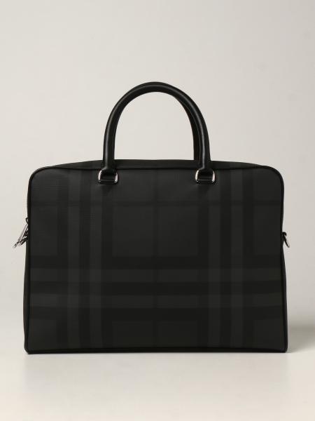 Burberry briefcase with London check pattern