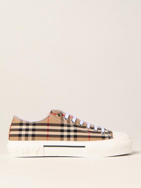 Burberry uomo: Sneakers low top Burberry in tela check
