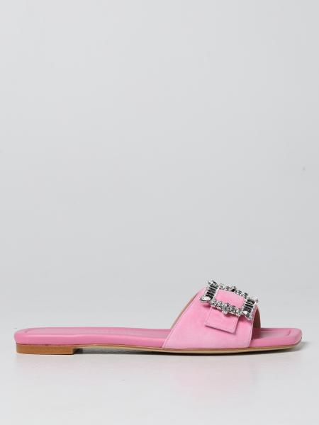 Sandalo Stuart Weitzman con fibbia di cristalli