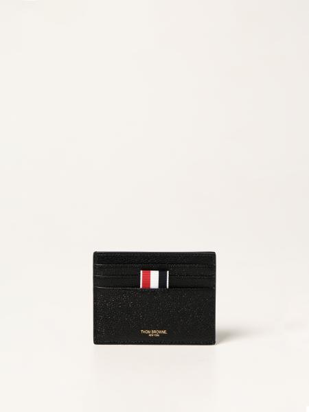 Thom Browne: Thom Browne credit card holder in leather