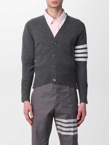Thom Browne: Cardigan manica banda contrasto