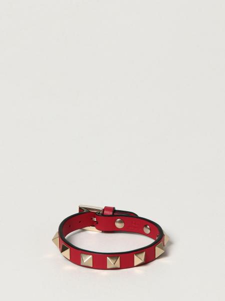 Valentino Garavani Rockstud leather bracelet with studs