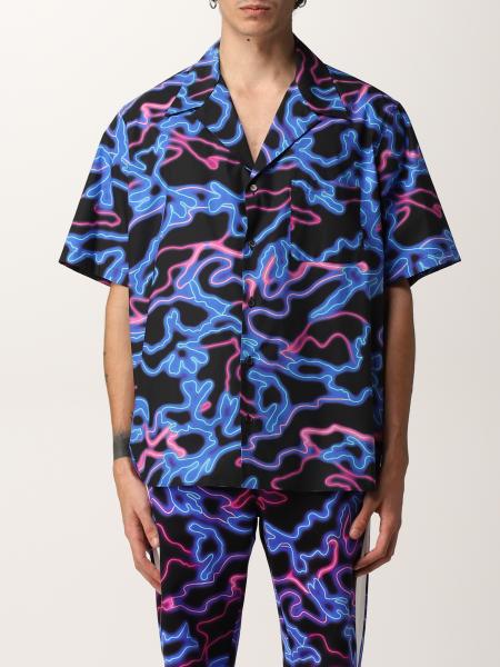 Valentino shirt with all-over Neon Camou print