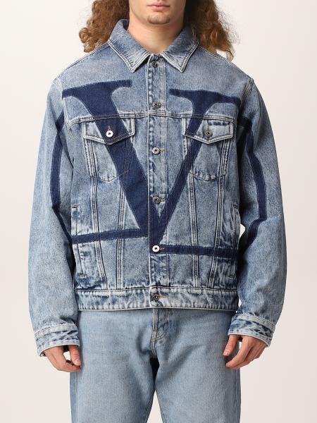 Valentino men's clothing: Valentino VLogo denim jacket