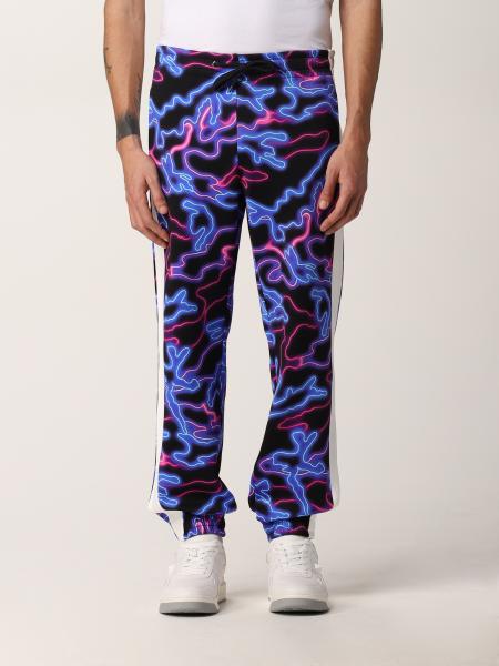 Valentino men's clothing: Valentino trousers with all-over Neon Camou print