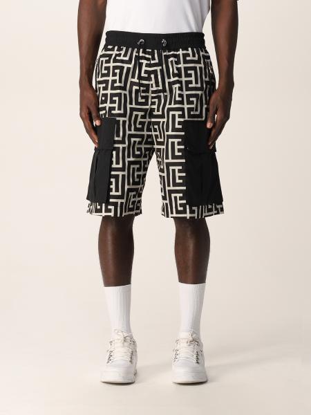 Balmain monogram pattern bermuda shorts
