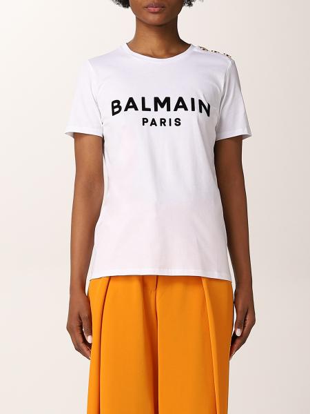 Balmain cotton T-shirt with logo