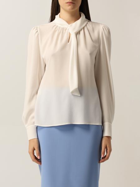 Boutique Moschino: Moschino Boutique blouse in crêpe de chine