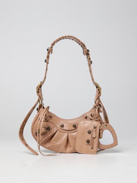 Balenciaga Women Le Cagole XS in Brown with Monogram printed leather  Pony-style calfskin ref.621413 - Joli Closet