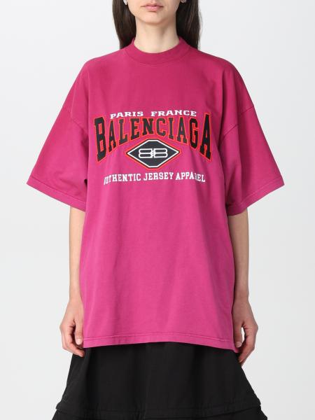 Balenciaga women: Balenciaga cotton t-shirt with logo