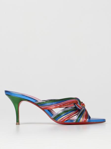 strappy red bottom heels