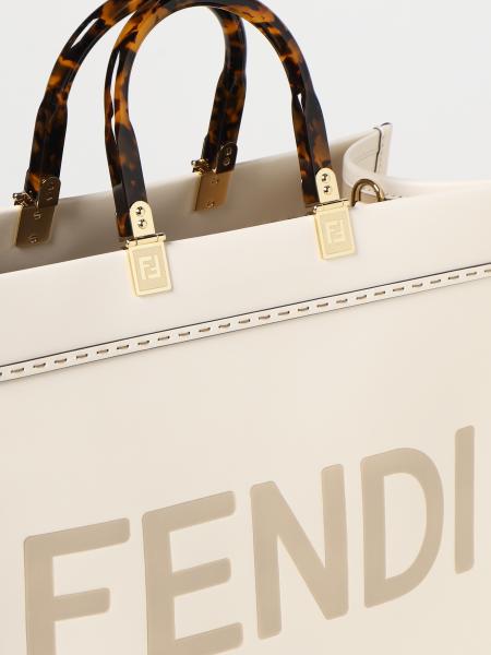 FENDI: Shoulder bag women - White | Tote Bags Fendi 8BH386ABVL GIGLIO.COM