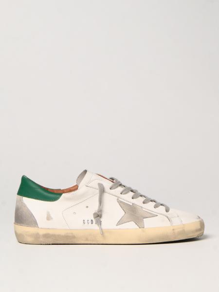 Super-Star Golden Goose trainers in worn leather