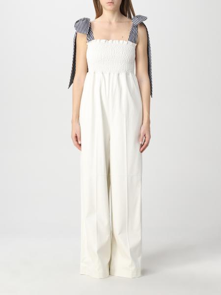 Twinset-Actitude long jumpsuit with maxi straps