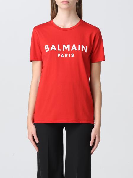 T-shirt Balmain in cotone con logo