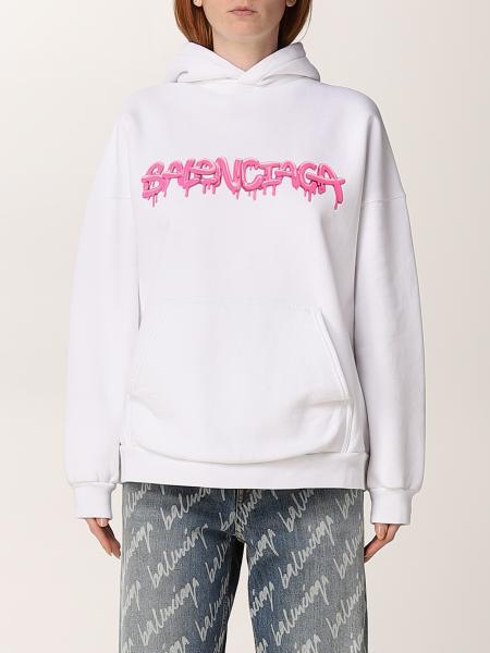 Balenciaga women: Slime Balenciaga fleece sweatshirt