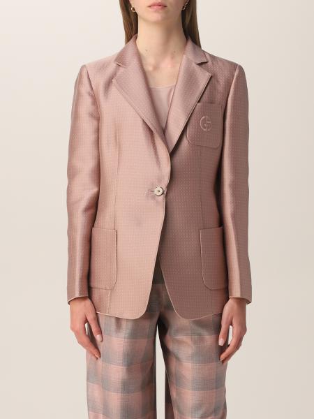Giorgio Armani: Giorgio Armani single-breasted jacket in cotton and silk