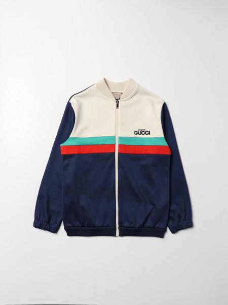 Gucci kids' jacket with logo zipper