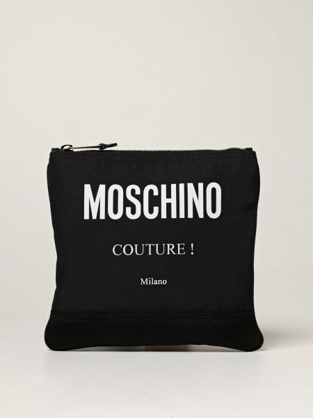 Borsello Moschino Couture in tela con logo