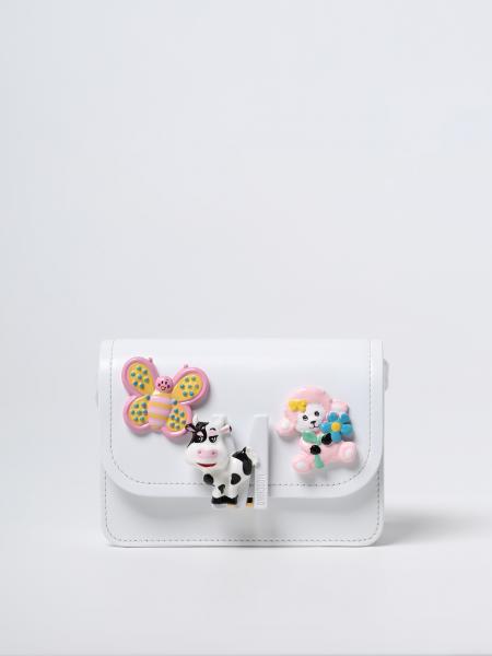 Moschino women: Moschino Couture leather bag with animal details