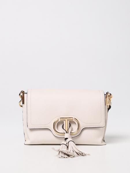TWINSET: bag in synthetic leather - White | Twinset crossbody bags ...