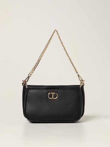 TWINSET: bag in synthetic leather - Black  Twinset crossbody bags  221TB7150 online at