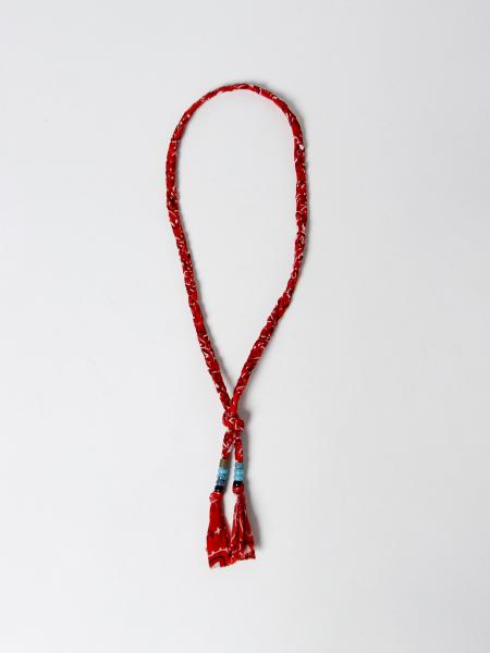 Alanui: Alanui necklace in printed cotton with beads