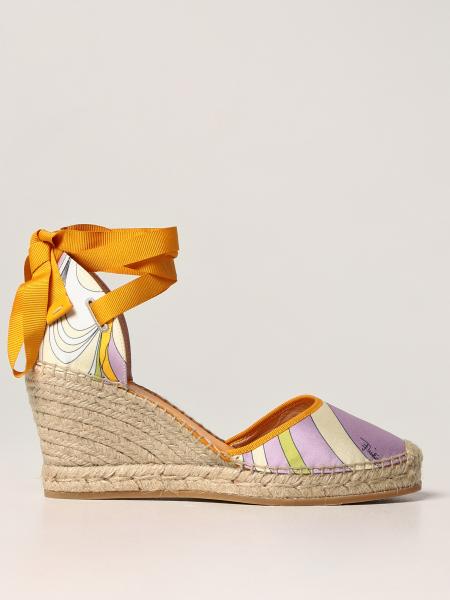 Emilio Pucci wedged espadrilles with print