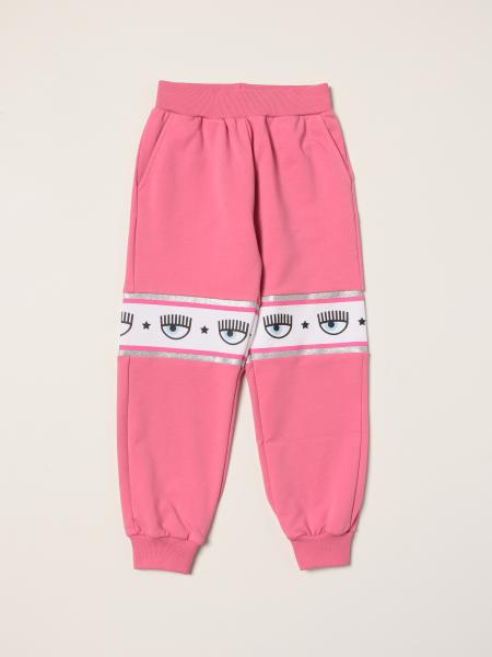 Chiara Ferragni jogging pants with Eyes Flirting all over bands