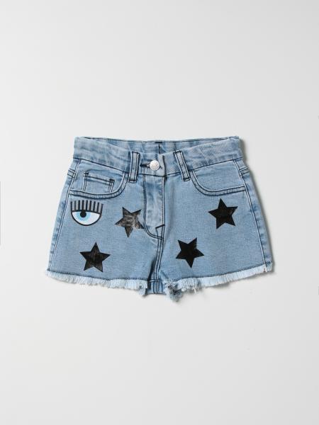 Chiara Ferragni denim shorts with stars
