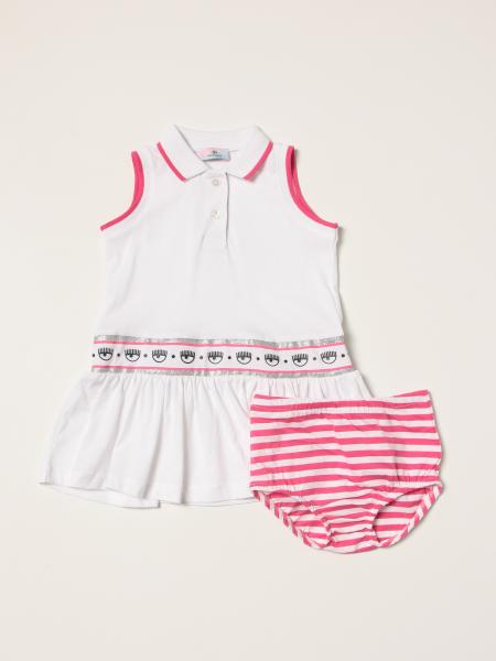 Abbigliamento neonato Chiara Ferragni: Set top + pantaloncino Chiara Ferragni in cotone interlock