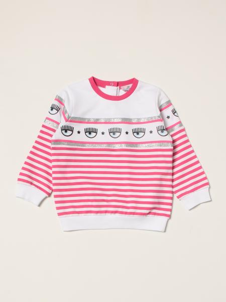 Chiara Ferragni striped sweater with Eyes Flirting logo