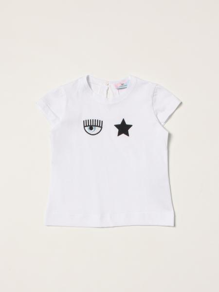 Abbigliamento neonato Chiara Ferragni: T-shirt Chiara Ferragni con ricamo Eyestar