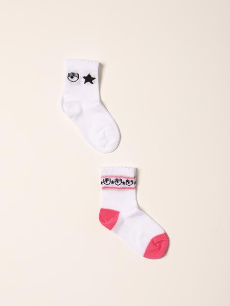 Set of 2 pairs of Chiara Ferragni socks with logo