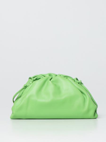 BOTTEGA VENETA: calfskin mini pouch - Green
