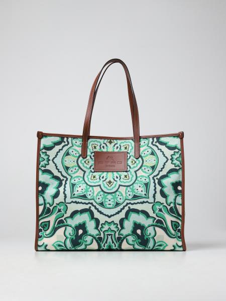 Etro fabric bag with ornamental pattern