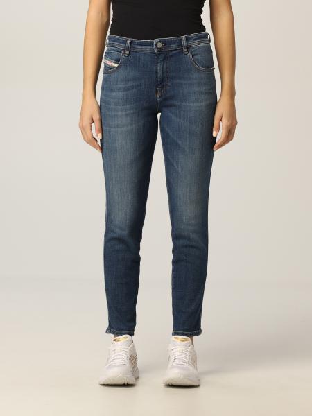 Jeans donna Diesel: Jeans mid-rise babhila Diesel skinny