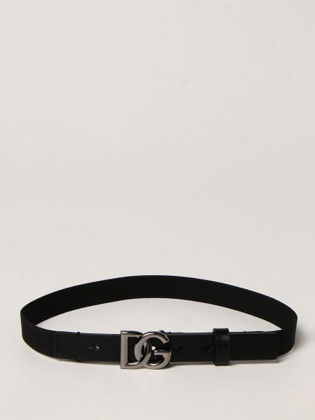 Dolce & Gabbana leather belt with elasticated ribbon