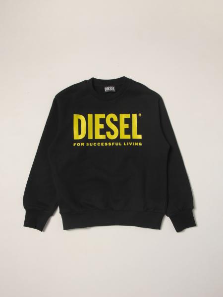 Diesel bambino: Felpa Diesel in cotone con logo