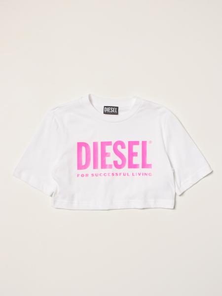 T-shirt cropped Diesel in cotone