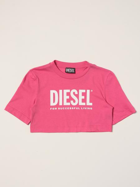 Diesel: T-shirt cropped Diesel in cotone