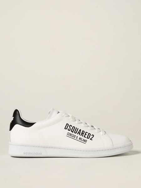 Dsquared2 men's shoes: Dsquared2 boxer sneakers in calfskin