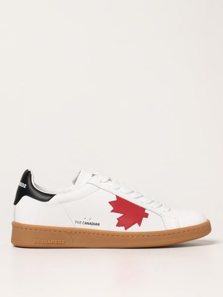 Dsquared2 boxer sneakers in calfskin