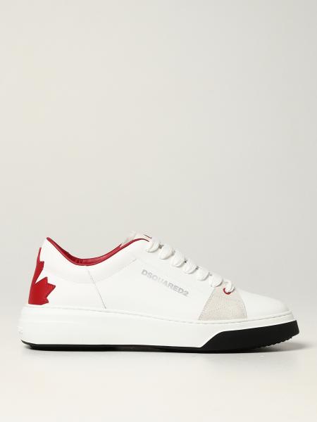 Dsquared2 men's shoes: Dsquared2 Bumper sneakers in smooth leather