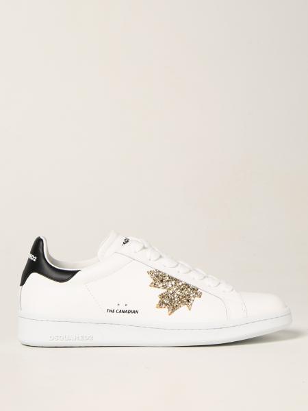 Dsquared2 leather boxer sneakers