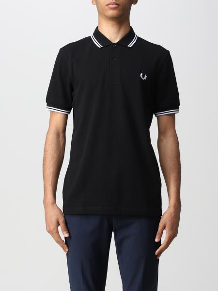 FRED PERRY: Polo para hombre, Negro | Polo Perry M3600 en línea en GIGLIO.COM