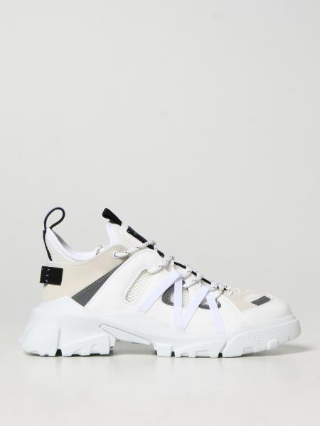 McQ Orbyt Descender 2.0 leather and mesh trainers