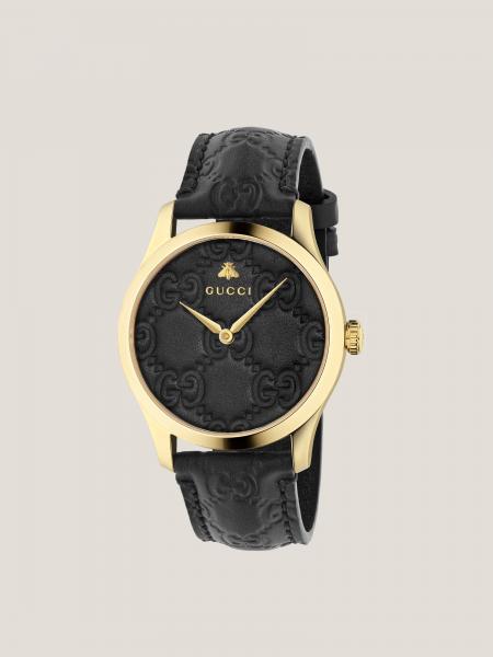 Orologio G timeless Gucci in pelle