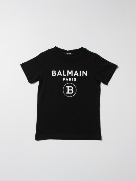 Balmain: Balmain cotton t-shirt with logo